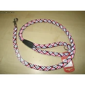 Camon pleten povodec Reflect, rdeč - 110 cm