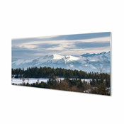 tulup.si Stenska plošča za kuhinjo Mountain pozimi 120x60 cm