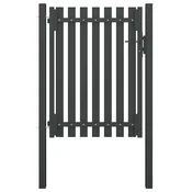 Vrtna vrata za ogradu od celika 100x125 cm antracit boje
