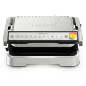 TEFAL Kontaktni Gril 2 u 1 OptiGrill, 2000W, Srebrne boje