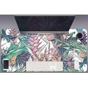 Decormat Podloga za pisalno mizo Flowers and butterflies 120x60 cm