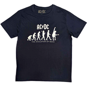 AC/DC Majica Evolution Of Rock Unisex Navy S