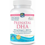 Prenatalni DHA, 830mg Omega-3 + 400 IU D3 Brez okusa - 90 mehkih kapsul