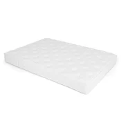 Costway Dvojna vzmetnica hibrid 140x200 cm bela