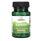 Swanson Keratin, 50 mg, 60 kapsul