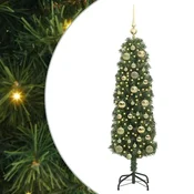 Vidaxl Umestno božično drevo Zelena 150 cm PVC in Jeklo in Plastika
