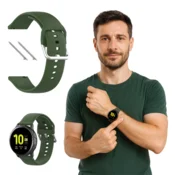 Silikonski pašček za Huawei Watch GT2 GT3 42mm Pro 43mm, zelene barve, 20mm
