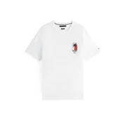TOMMY HILFIGER Majica Palm Tree nočno modra/svetlo rdeča/bela