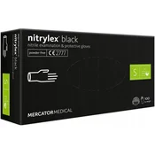 Jednokratne Rukavice Od Nitrila Nitrylex Black Crne Bez Pudera 100 kom Velicina S