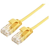 ROLINE Roline 21.15.3923 RJ45 omrežni kabel\, Patch kabel CAT 6a U/UTP 1.00 m rumena 1 kos, (20420694)