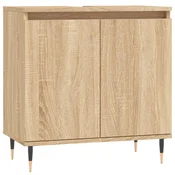 Vidaxl Kopalniška omarica sonoma hrast 58x33x60 cm inženirski les