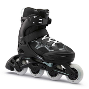 OXELO Crno-kaki dečji roleri FITNESS FIT 3 UK 2.5-5 - EU 35-38