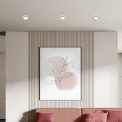 Briloner LED-vgradna svetilka Gima, mat krom, 3.000 K, komplet 3 kosov - Dnevna soba/jedilnica - Sodobni - Plastika