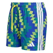 ADIDAS PERFORMANCE Kratke hlače za surfanje Football-Inspired Graphic Swim Shorts 5 modra / temno rumena / smaragd / bela