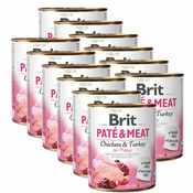 Konzerva Brit Paté & Meat PUPPY, 12x800 g