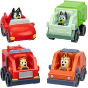 Autic s figuricom Moose Bluey - Mini Racers, Bluey, Bingo, Bandit i Chili, asortiman