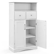 COSTWAY Samostojna omarica Komoda 60 x 30 x 108 cm, (5000329655)