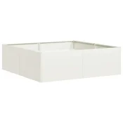 Vidaxl Sadilnik Bela 100x100x30 cm Jeklo