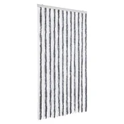 VIDAXL Zavesa proti mrčesu siva in bela 100x200 cm šenilja