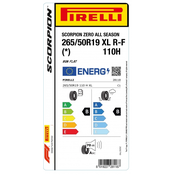 Pirelli 265/50R19 110H XL r-f SZROAS(*)