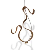 Knikerboker Curve LED viseča luč 1Fl list bronz - Dnevna soba/jedilnica - Sodobni - bronast list - Kovina