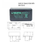 VARTA Punjiva NiMH dugmetna baterija 3.6V 150mAh 3/V150H VARTA