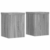 Stalci za biljke 2 kom boja hrasta 15x15x20cm konstruirano drvo