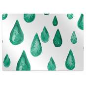 Decormat Podloga za stol parket Dežne kaplje 120x90 cm 15 cm