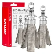 shumee LED avto žarnice FLEX+ serija H7 leča 12V 24V 6000K Canbus AMIO-03660