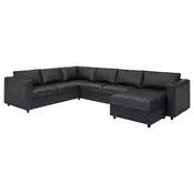 IKEA ugaona sofa, 5-sed VIMLE, crna
