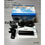 KJB Mini Wi-Fi IP kamera 2 MP z dvosmernim zvokom, 3.6 mm, EU