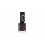 Rimmel London 60 Seconds Super Shine lak za nokte 8 ml nijansa 345 Black Cherries