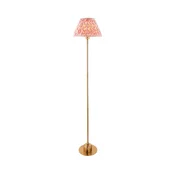 Endon 114786 - BURLEY punjiva podna LED lampa, prigušiva, LED/1,5W/5V, mesing/ružicasta