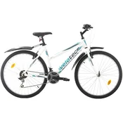 Ženski brdski bicikl s brzinama Velotec - 6st Sense, 26, 460 mm, bijeli/plavi