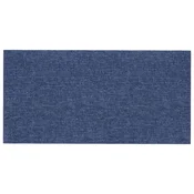 Vidaxl Stenska glavna postelja 12 szt. Modra 30 x 15 cm blago
