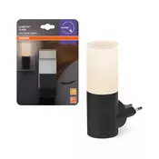 Osram - LED nocno svetlo sa senzorom sumraka LUNETTA LED/0,2W/230V crno