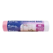 Vreče za smeti, zložljive, 40 l, 15 kosov, VICTORIA FACILITY, 15 kosov