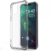 Silikonska futrola s ojacanim rubovima za Apple iPhone 12 Mini - Prozirna KP23562