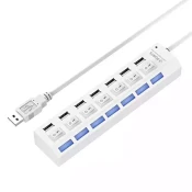 USB HUB 7in1 HUB-214 Hi-speed beli