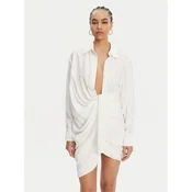 JACQUEMUS Cocktail obleka 213DR009-1020 Bela Regular Fit