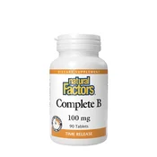 Natural Factors – Complete B s postopnim sproščanjem, 90 tablet
