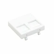 SIMC-45x45 modul protiprašni 2xRJ45 bel K45