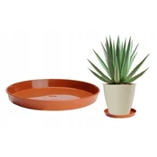 Galicja Plastični terakotni cvetlični lonček s krožnikom 32 cm