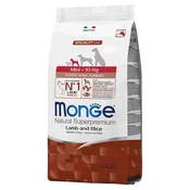 Monge Monoprotein Mini Puppy and Junior, Jagnjetina i Pirinač - 800 g