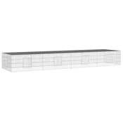 Vidaxl 4-delna ograda za zajce 433x109x54 cm pocinkano železo