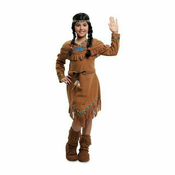 Svecana odjeca za djecu My Other Me Smeda Americki Indijanac Dama (Obnovljeno B)