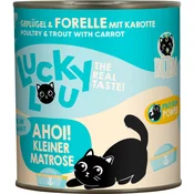 Lucky Lou Life Stage mačja hrana Kitten - perutnina in postrv - 800 g