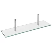 Steklena polica za ogledalno omarico, vključno s pritrdilnimi elementi, 80 cm, krom - 80x14 cm - Sapho - 24 - Steklo - 800 - 118 - 140 - 14