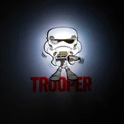 Northix Mini svetilka Star Wars Storm Trooper 3D, nočna LED lučka