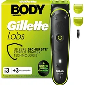 Gillette Gillette Labs i3 Body + Intimate Trimmer za moške, črn/zelen